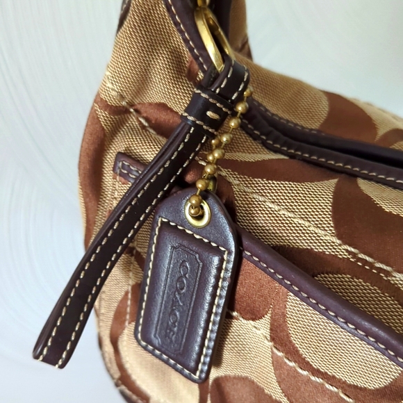 VTG COACH Signature Ergo Hobo Leather Shoulder Bag - Picture 3 of 14